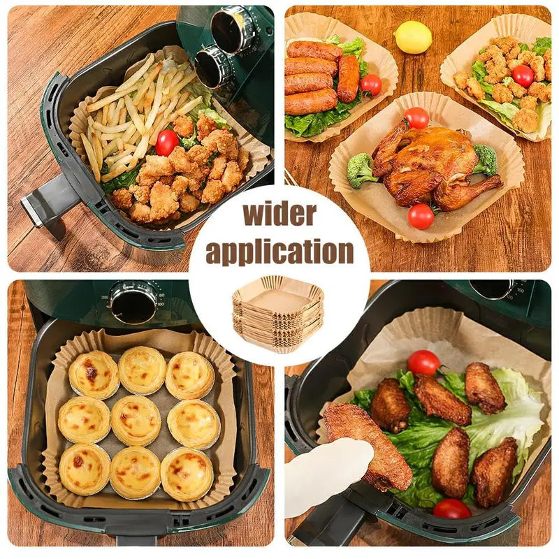 🍿【150PCS】Air Fryer Disposable Paper Liners Parchment Paper Liner