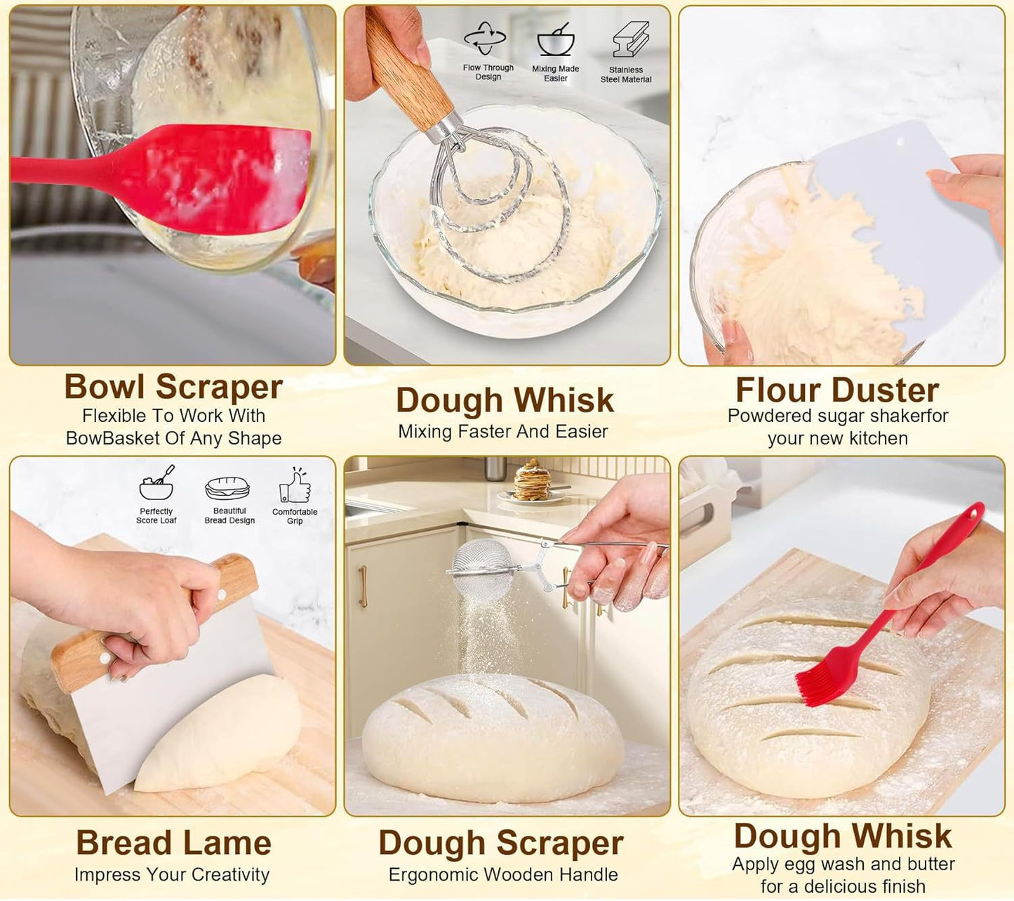 ✨【29 PCS】 sourdough starter kit