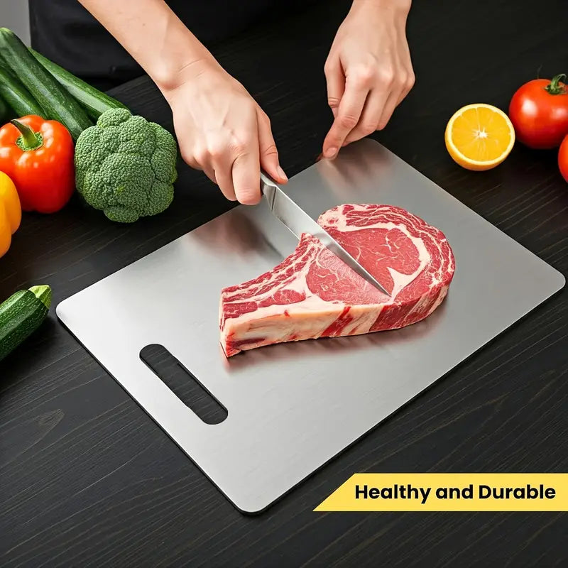 🍋🍅🥩【3 PCS】 304 Stainless Non Stick Chopping Cutting Board