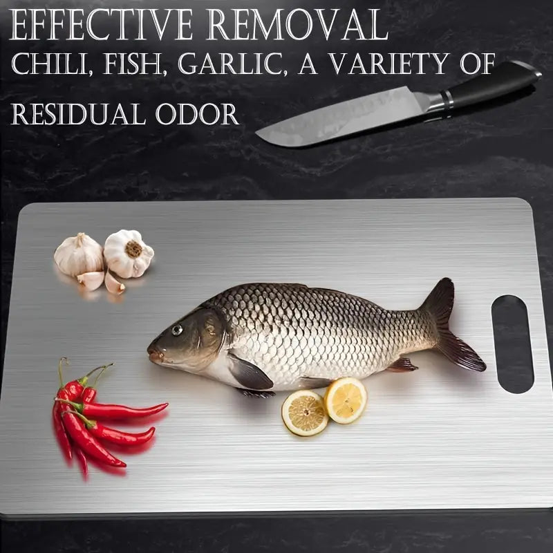 🍋🍅🥩【3 PCS】 304 Stainless Non Stick Chopping Cutting Board