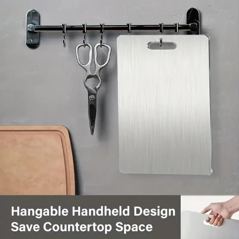 🍋🍅🥩【3 PCS】 304 Stainless Non Stick Chopping Cutting Board