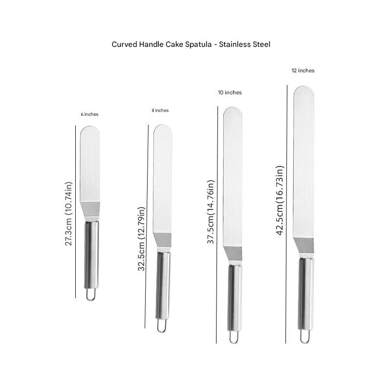 🍰🎂【4pcs】 Cake Spatulas, 6/8/10/12 Inches