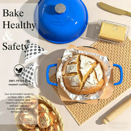 🌭🥪🍞Enameled cast iron bread pan for sourdough bread baking