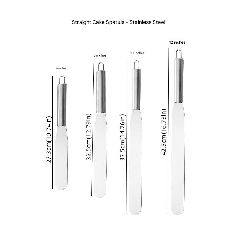 🍰🎂【4pcs】 Cake Spatulas, 6/8/10/12 Inches