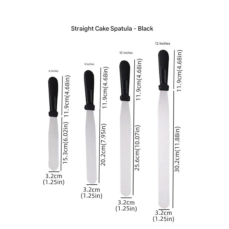 🍰🎂【4pcs】 Cake Spatulas, 6/8/10/12 Inches
