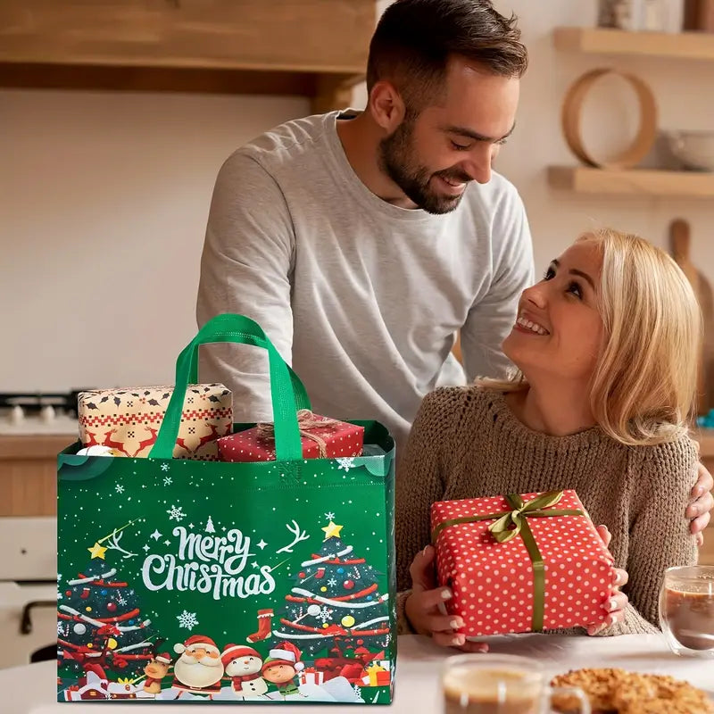 🎄【32pcs】 Large Reusable Non-Woven Christmas Gift Bags