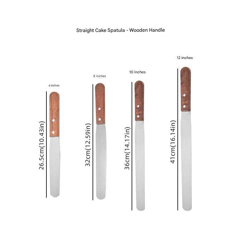 🍰🎂【4pcs】 Cake Spatulas, 6/8/10/12 Inches