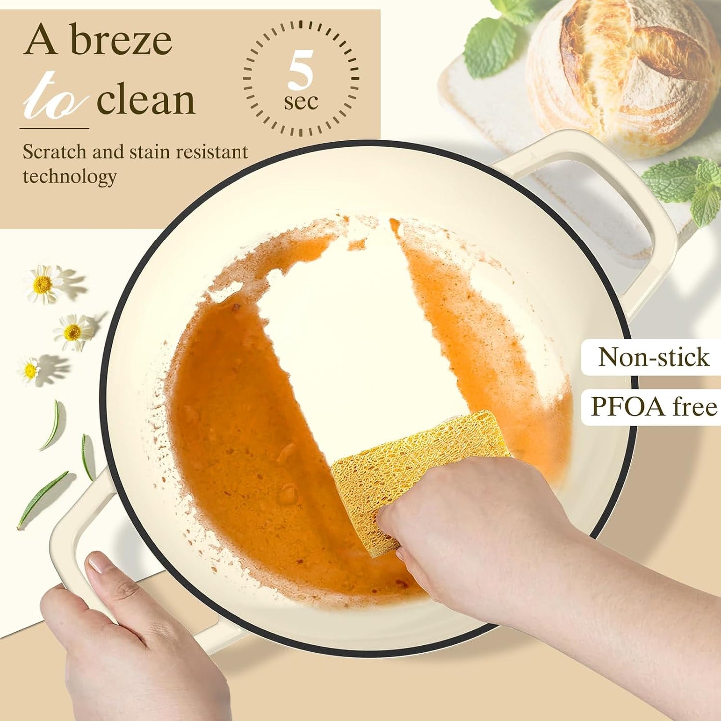 🌭🥪🍞Enameled cast iron bread pan for sourdough bread baking