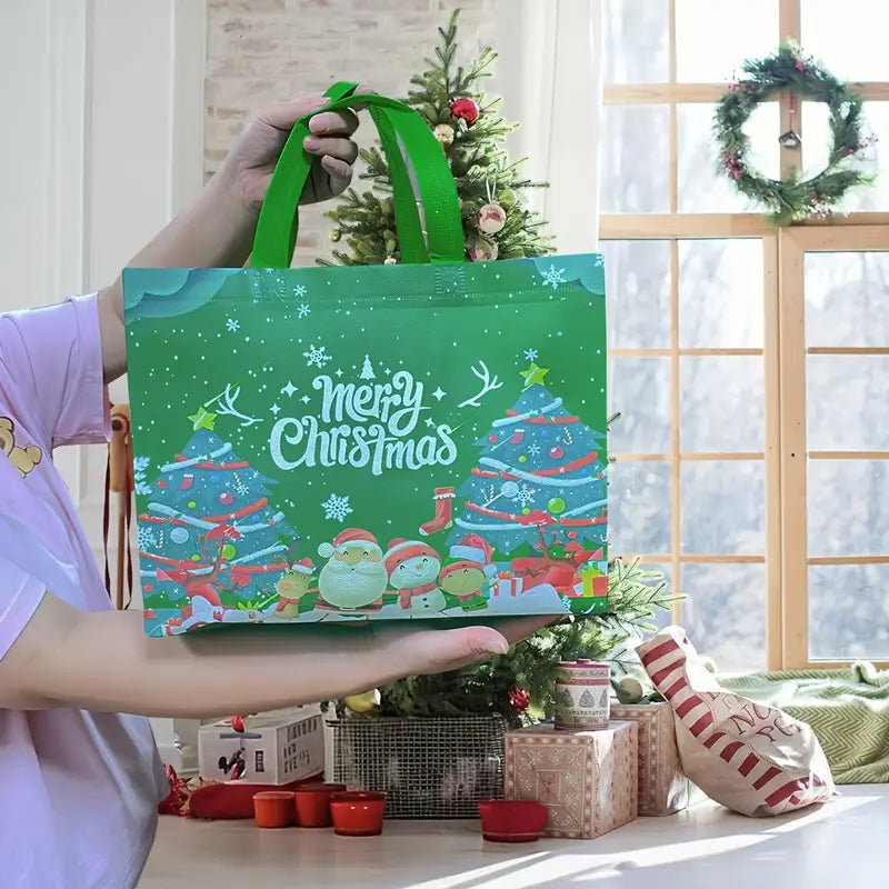 🎄【32pcs】 Large Reusable Non-Woven Christmas Gift Bags